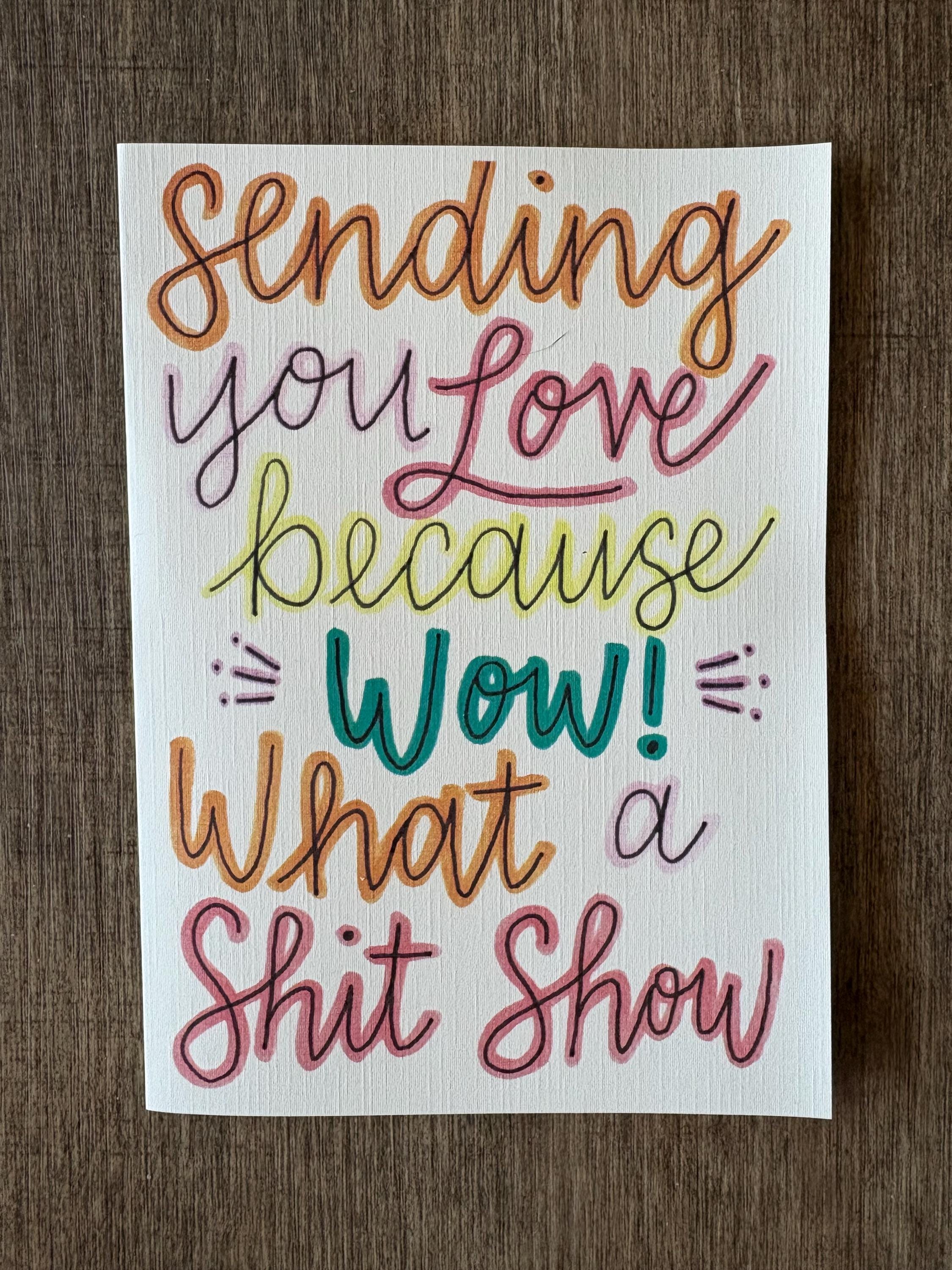 Cancer Support Card - What a shit show