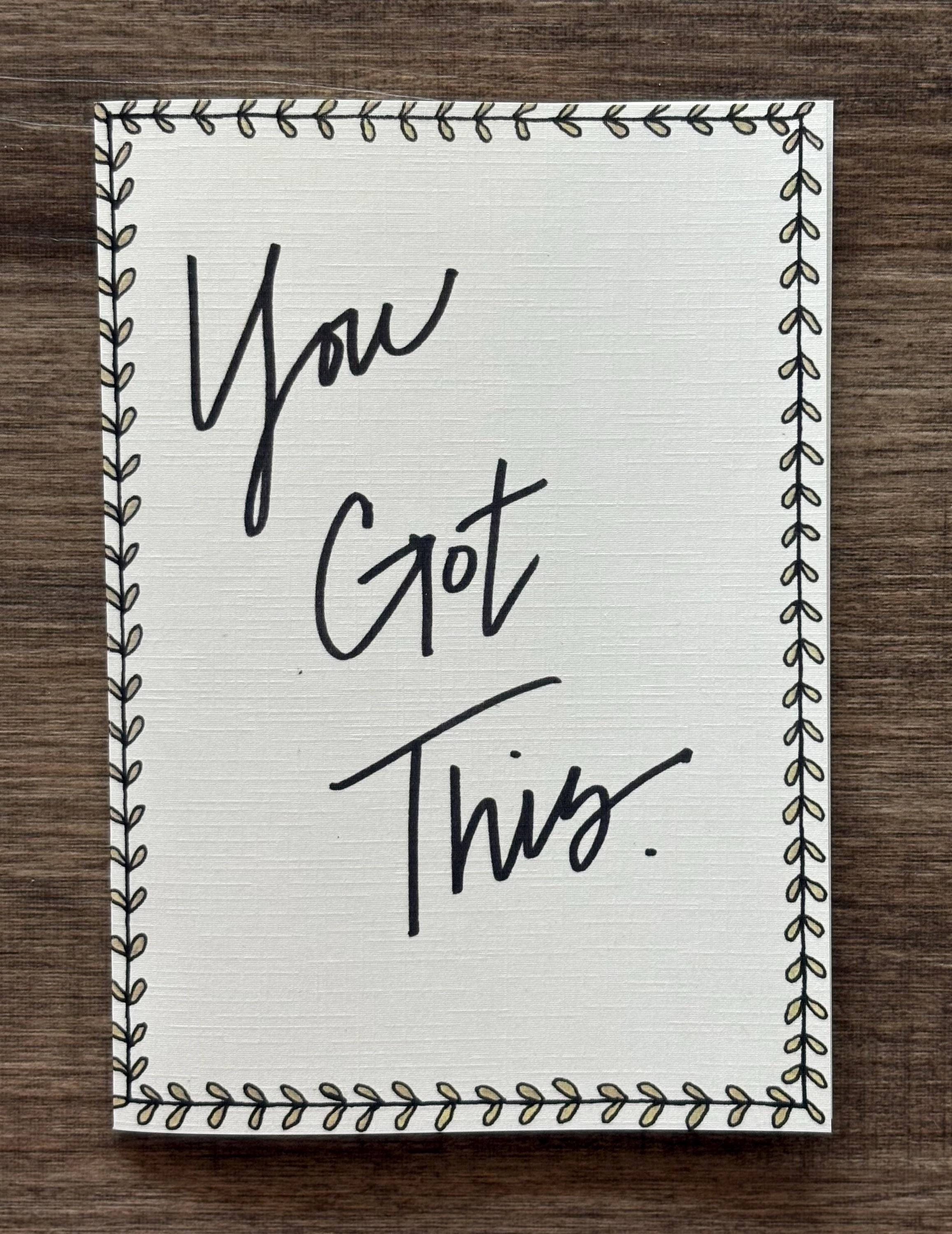 Cancer Support Card - You got this