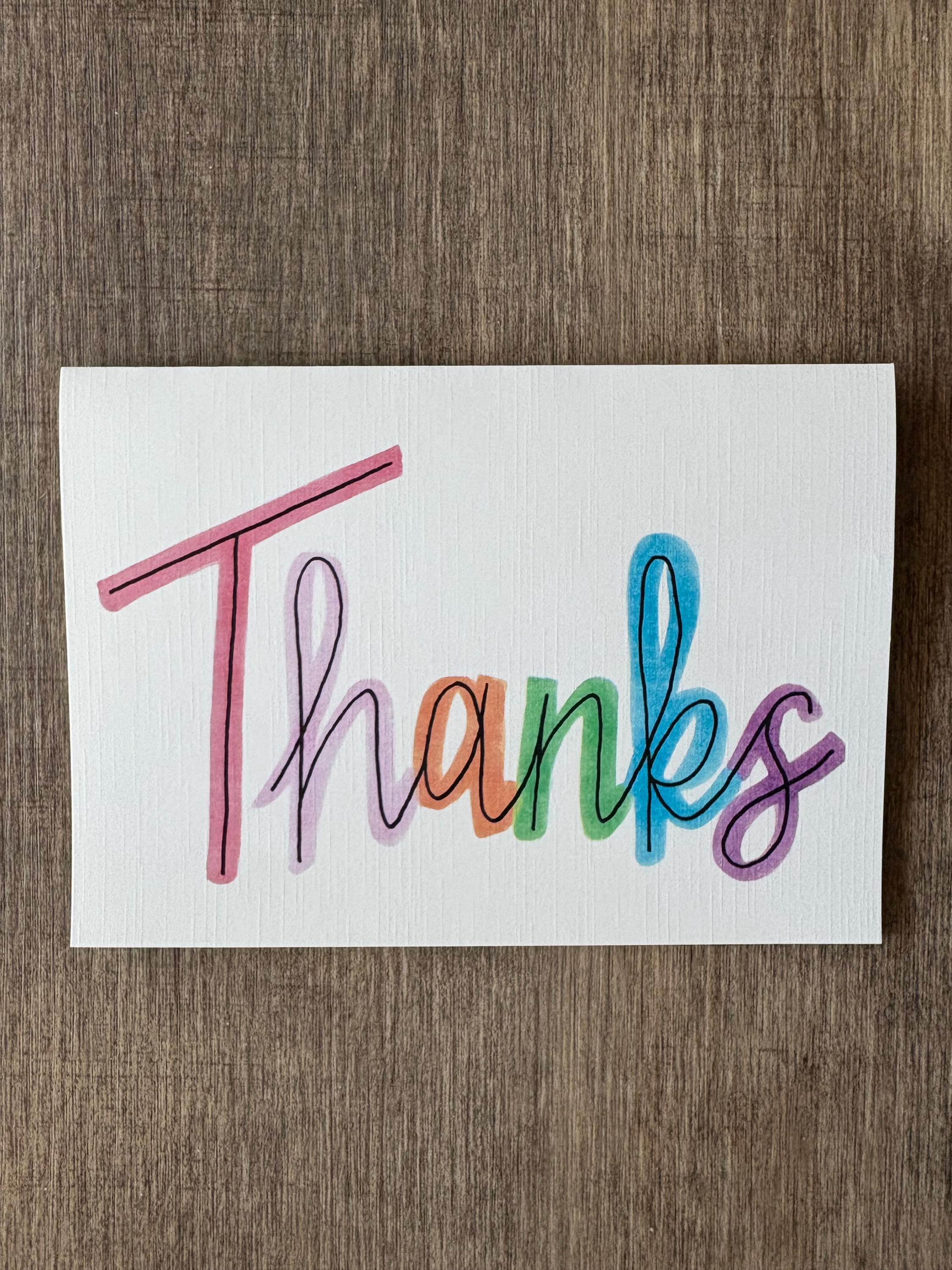 Thank you card