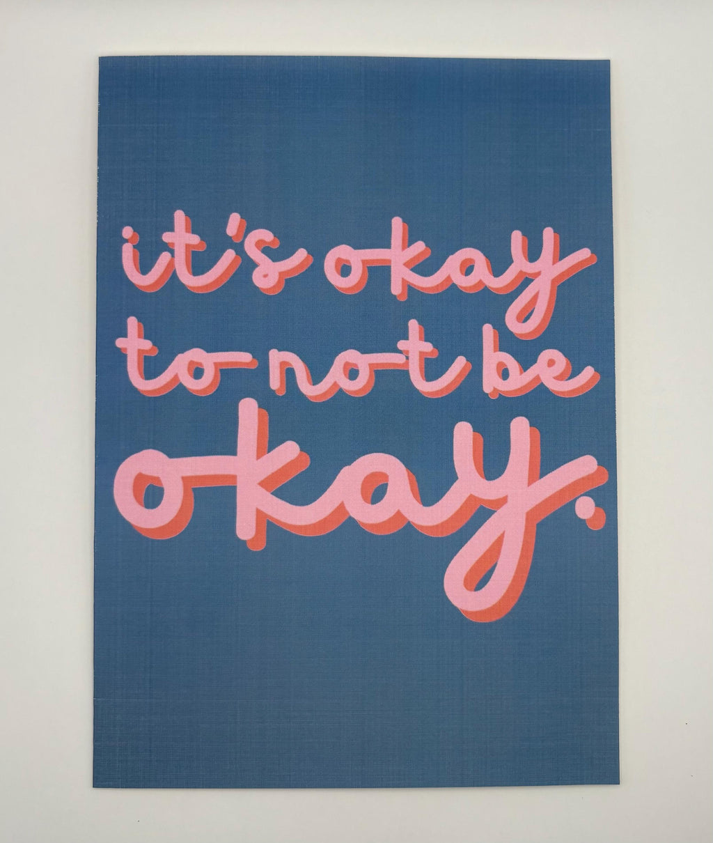 Cancer Support Card - It's okay to not be okay