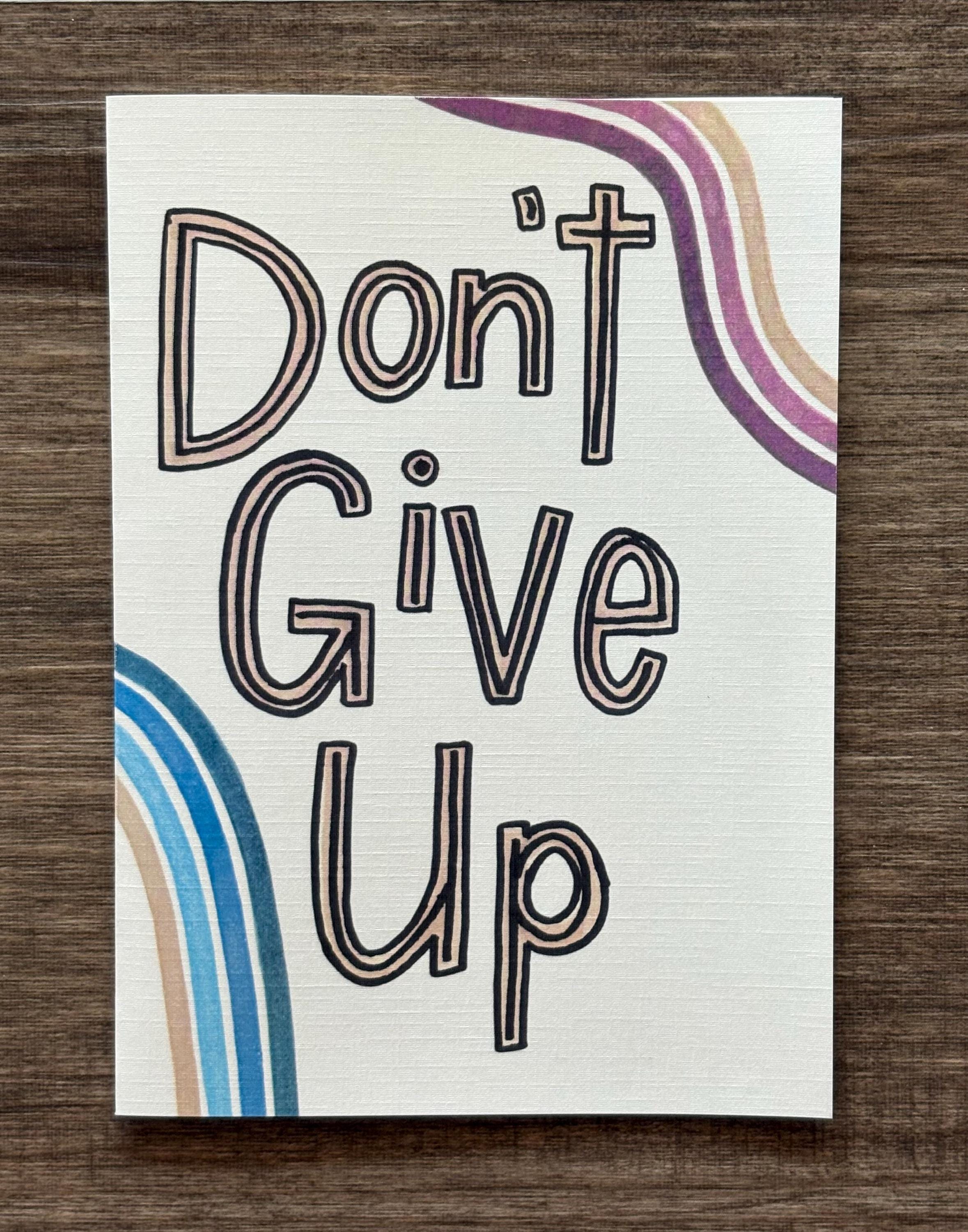 Cancer Support Card - Don't give up