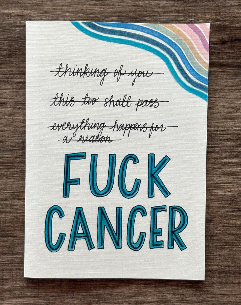 Cancer Support Card - Fuck Cancer