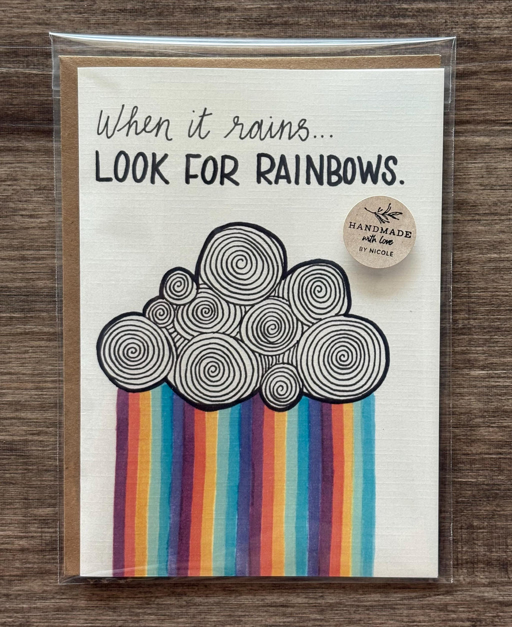 Cancer Support Card - Rainbows
