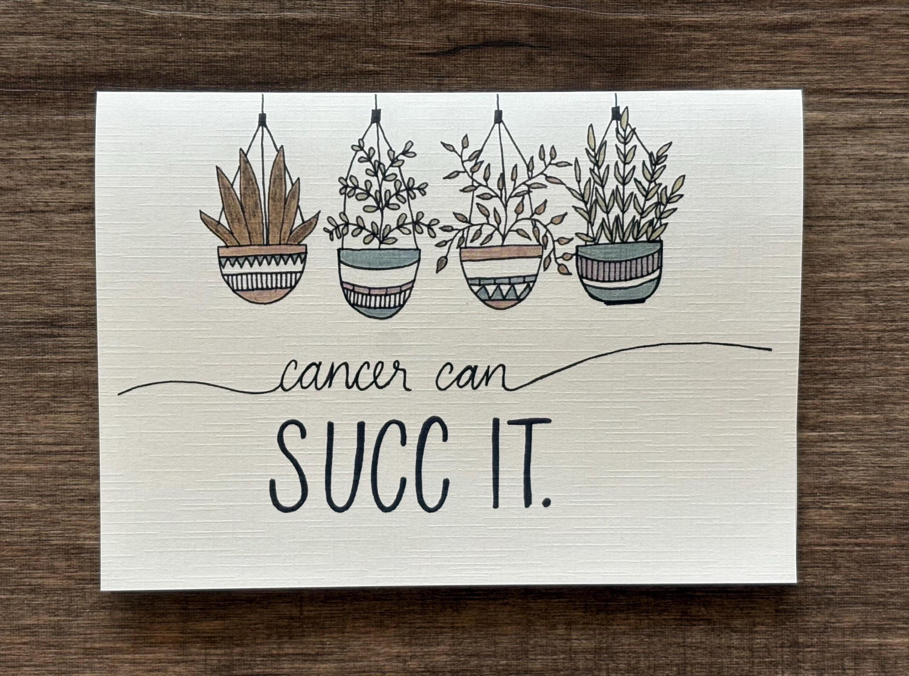Cancer Support Card - Succulent