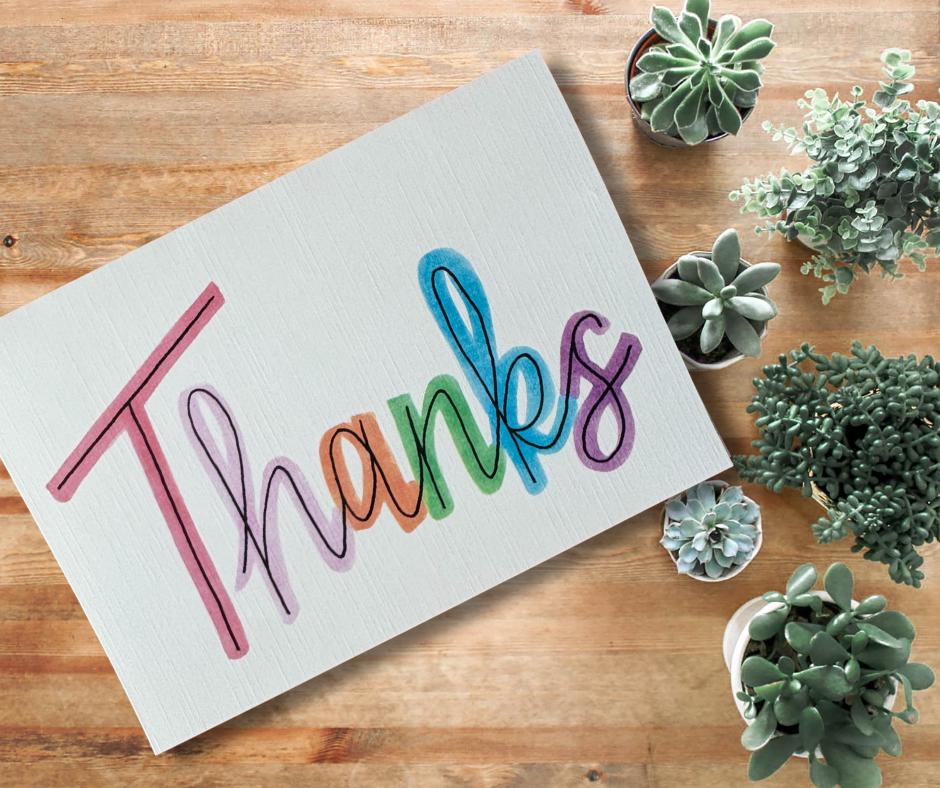 Thank you card