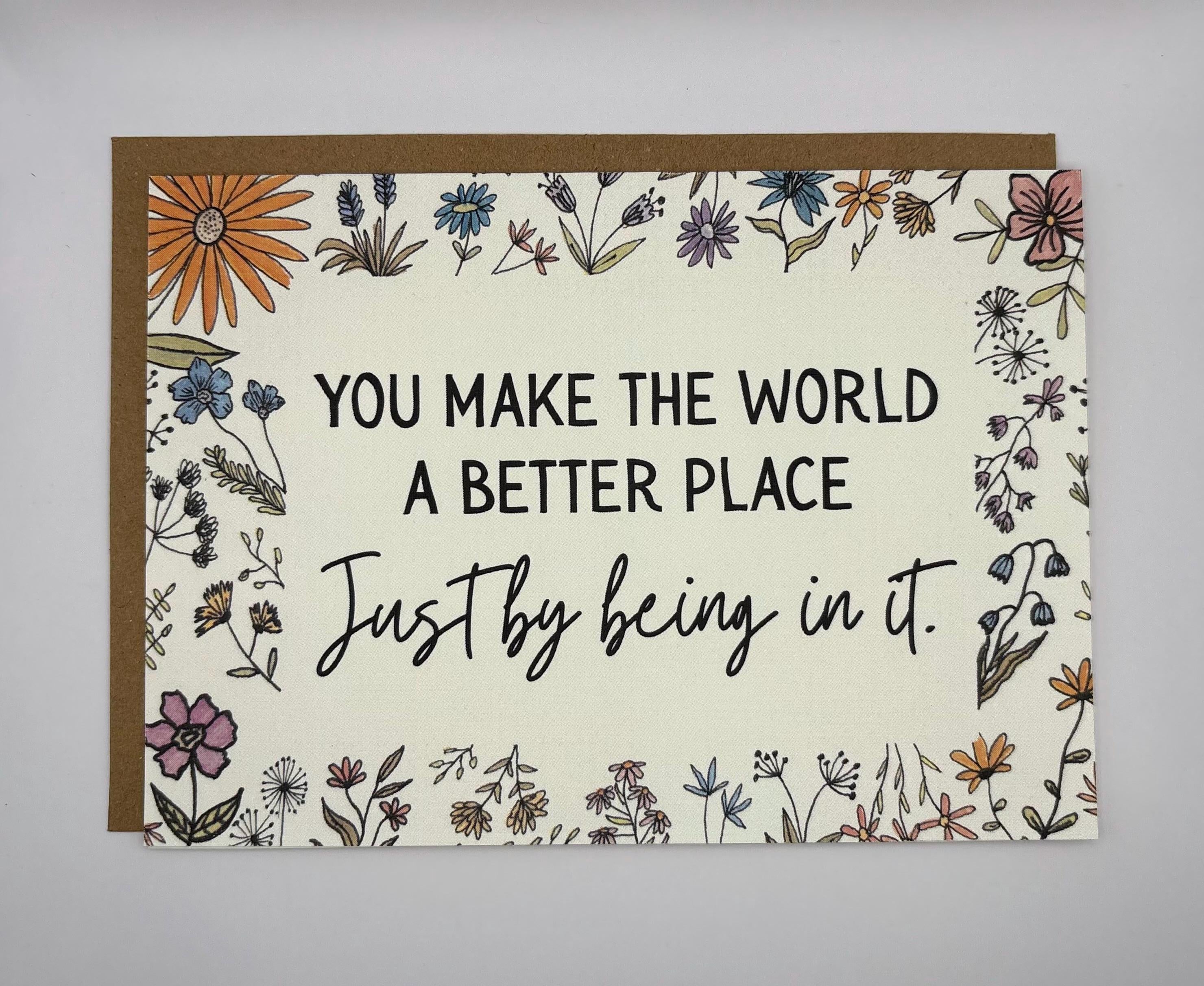 Cancer Support Card - You make the world a better place