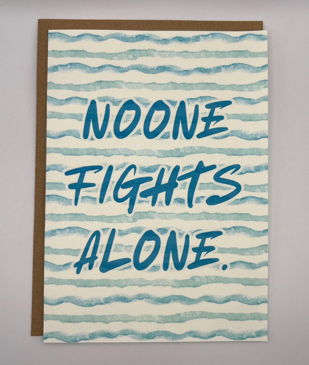 Cancer Support Card - Noone fights alone