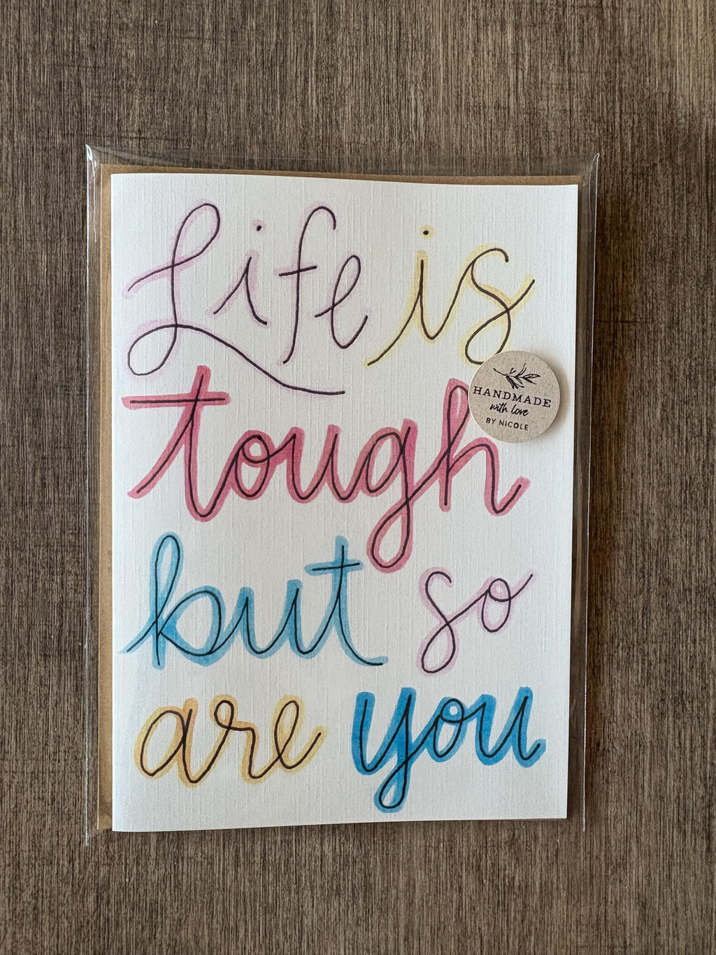 Handmade Cancer Support Card: Encouragement, Hope & Strength