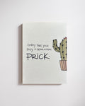 Cancer Support Greeting Card - Sorry that your body is being a real prick