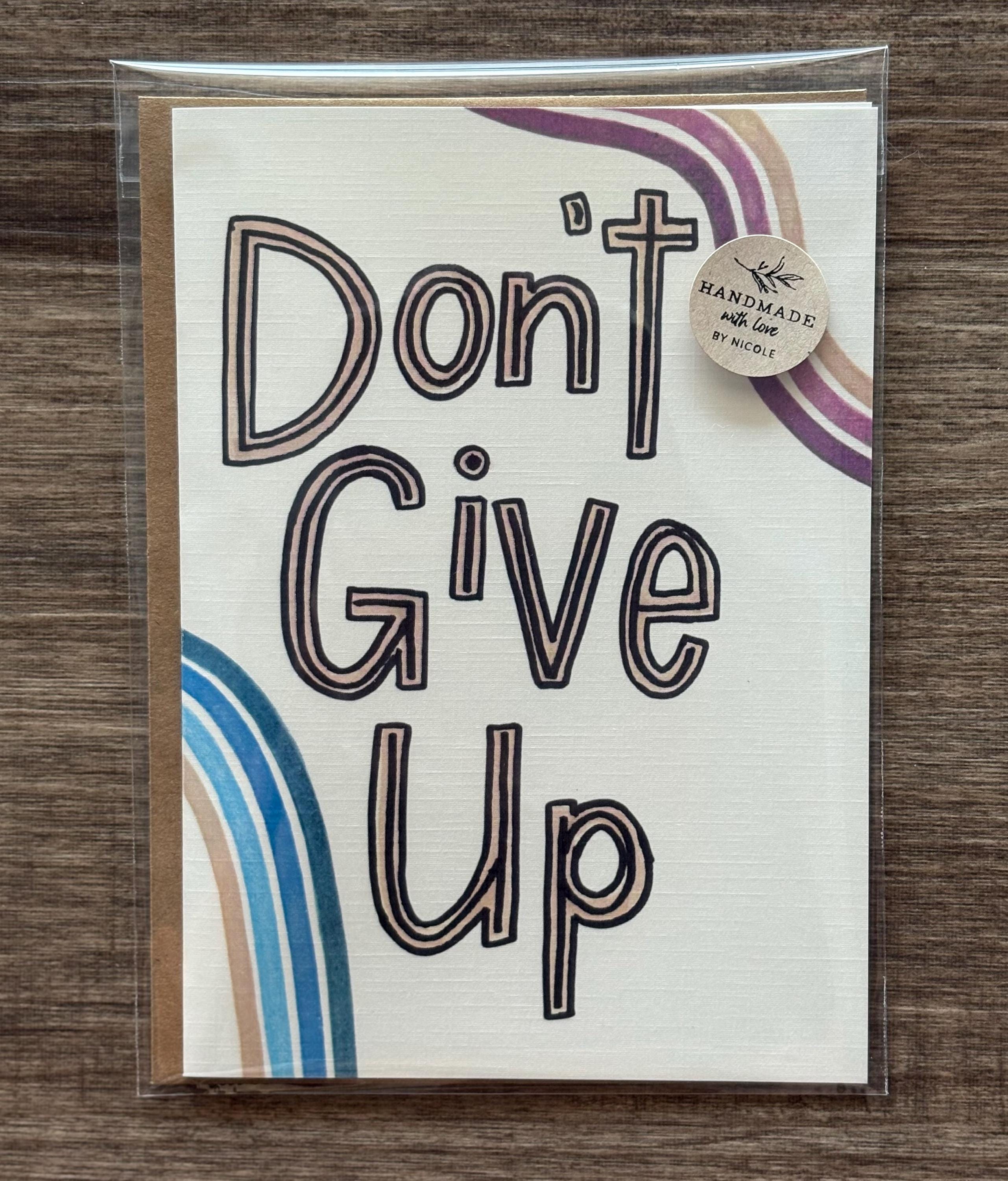 Cancer Support Card - Don't give up