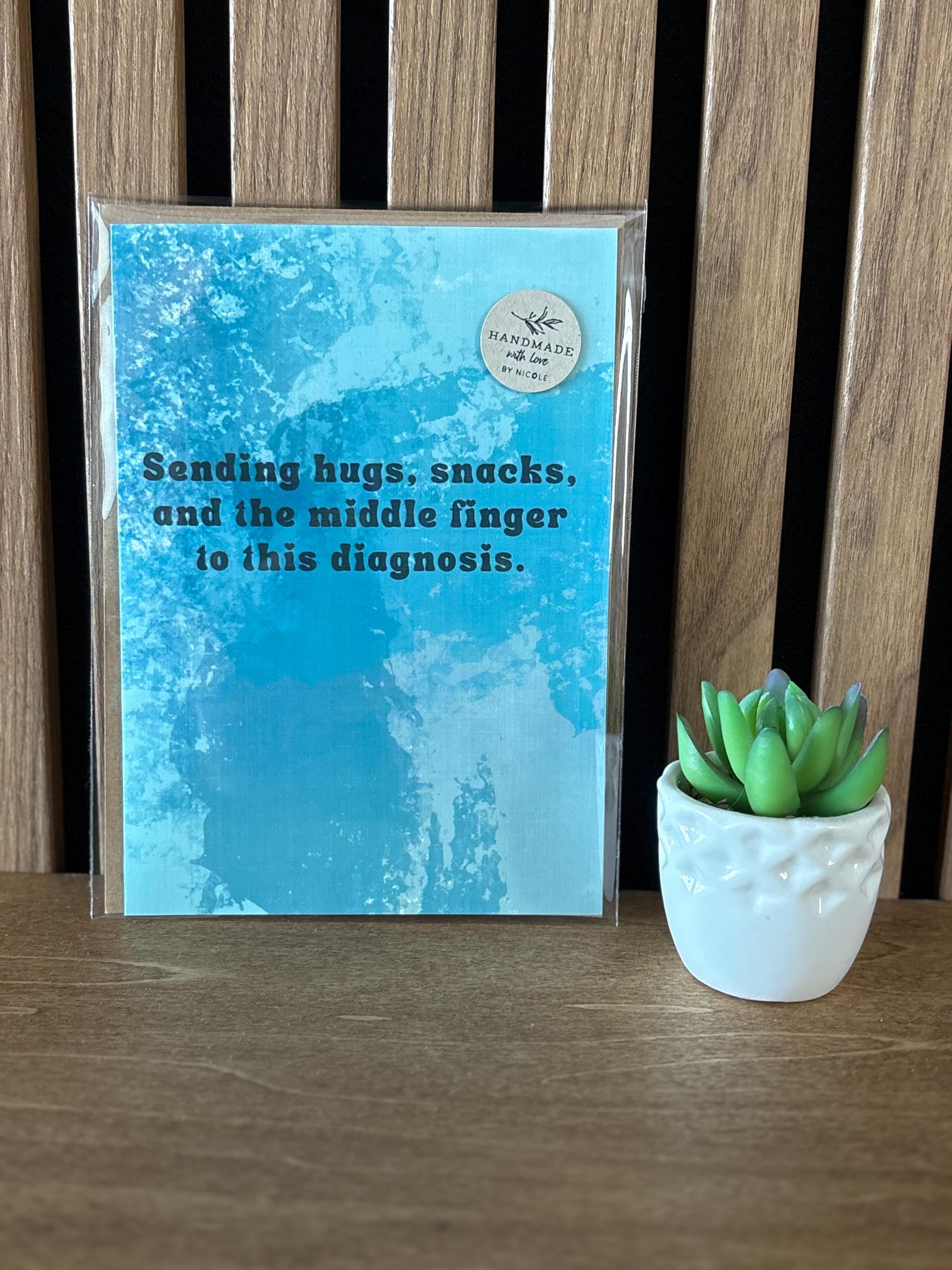 Cancer Support Card | Middle finger to this diagnosis