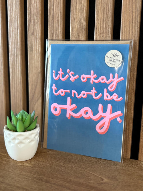 Cancer Support Card - It's okay to not be okay