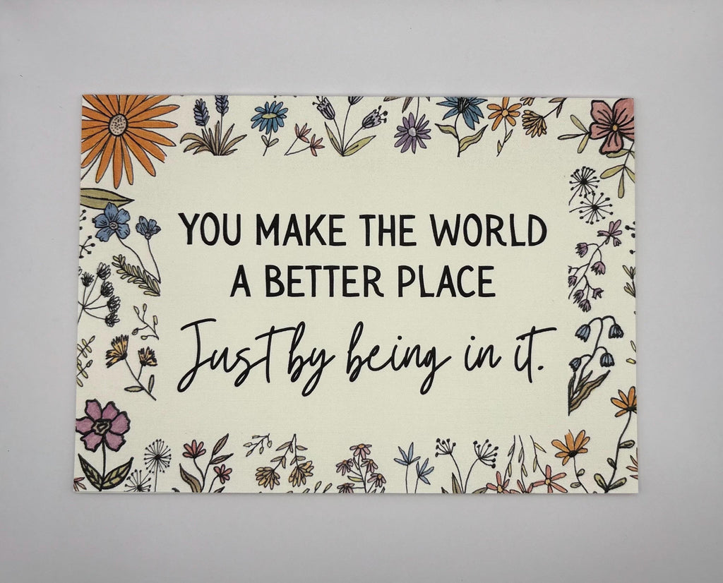 Cancer Support Card - You make the world a better place