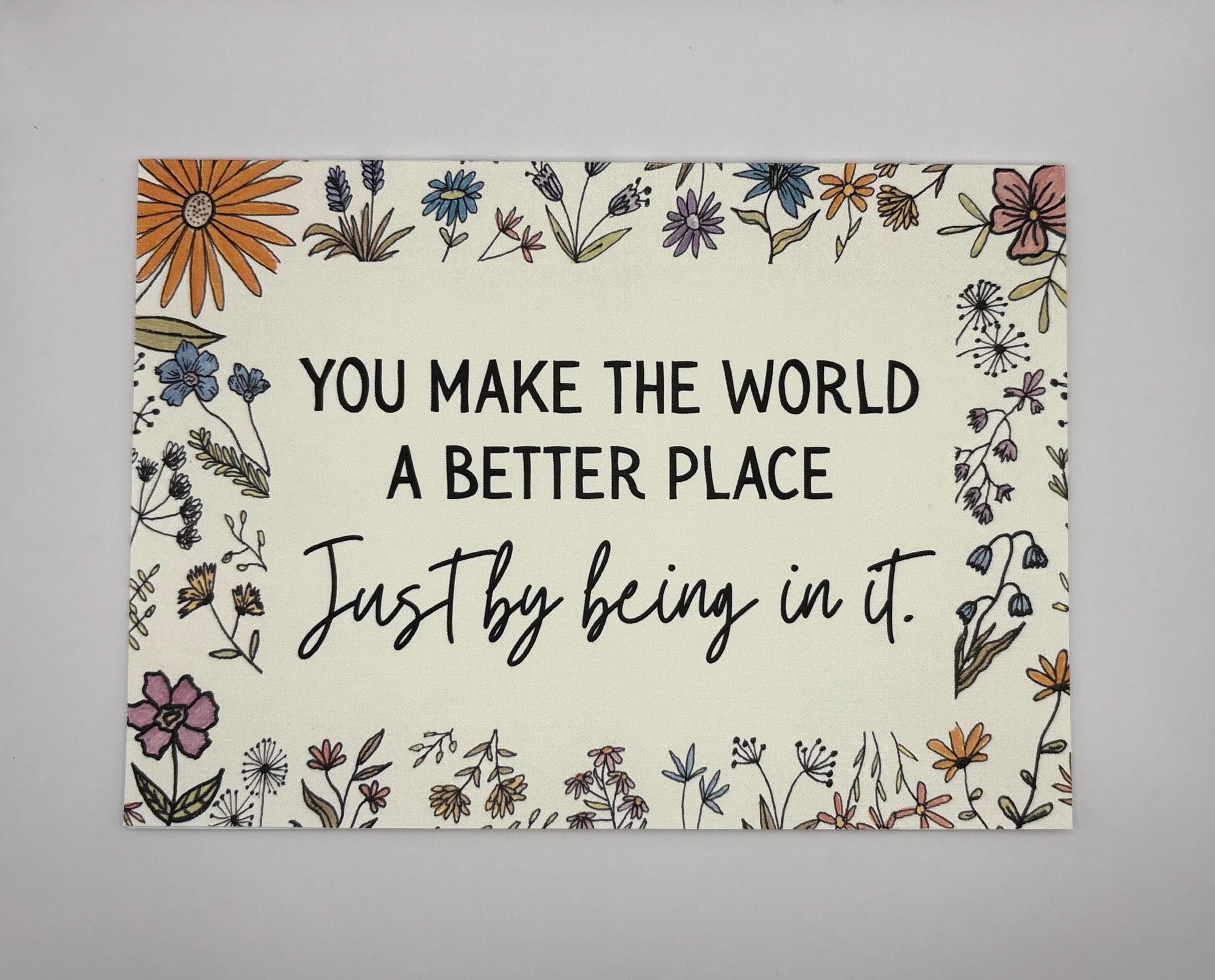 Cancer Support Card - You make the world a better place
