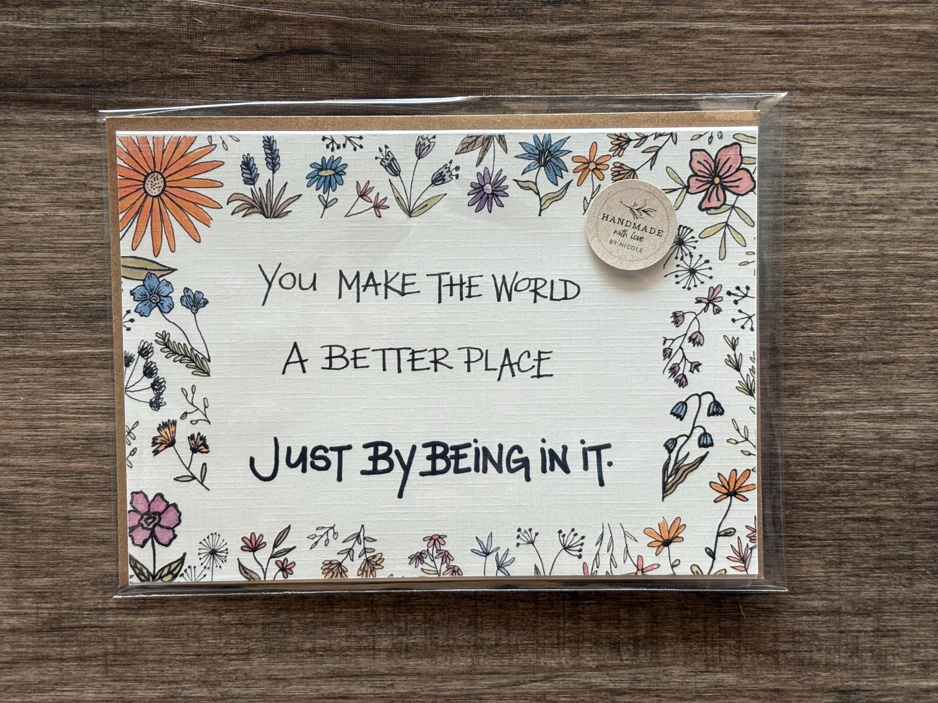 Cancer Support Card - You make the world a better place