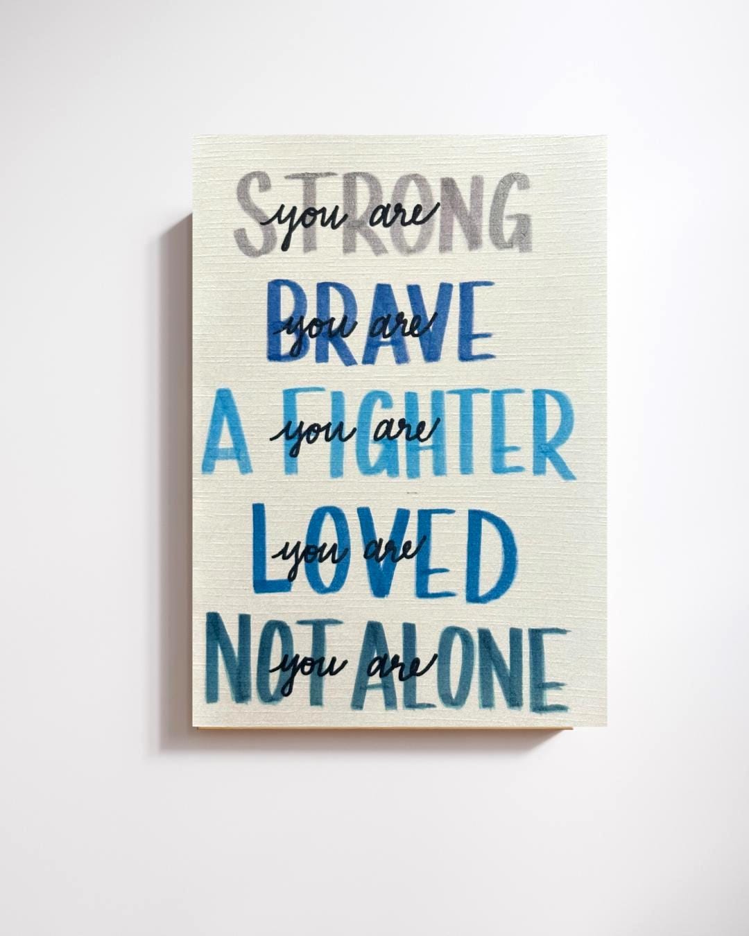 Cancer Support Card - You are not alone