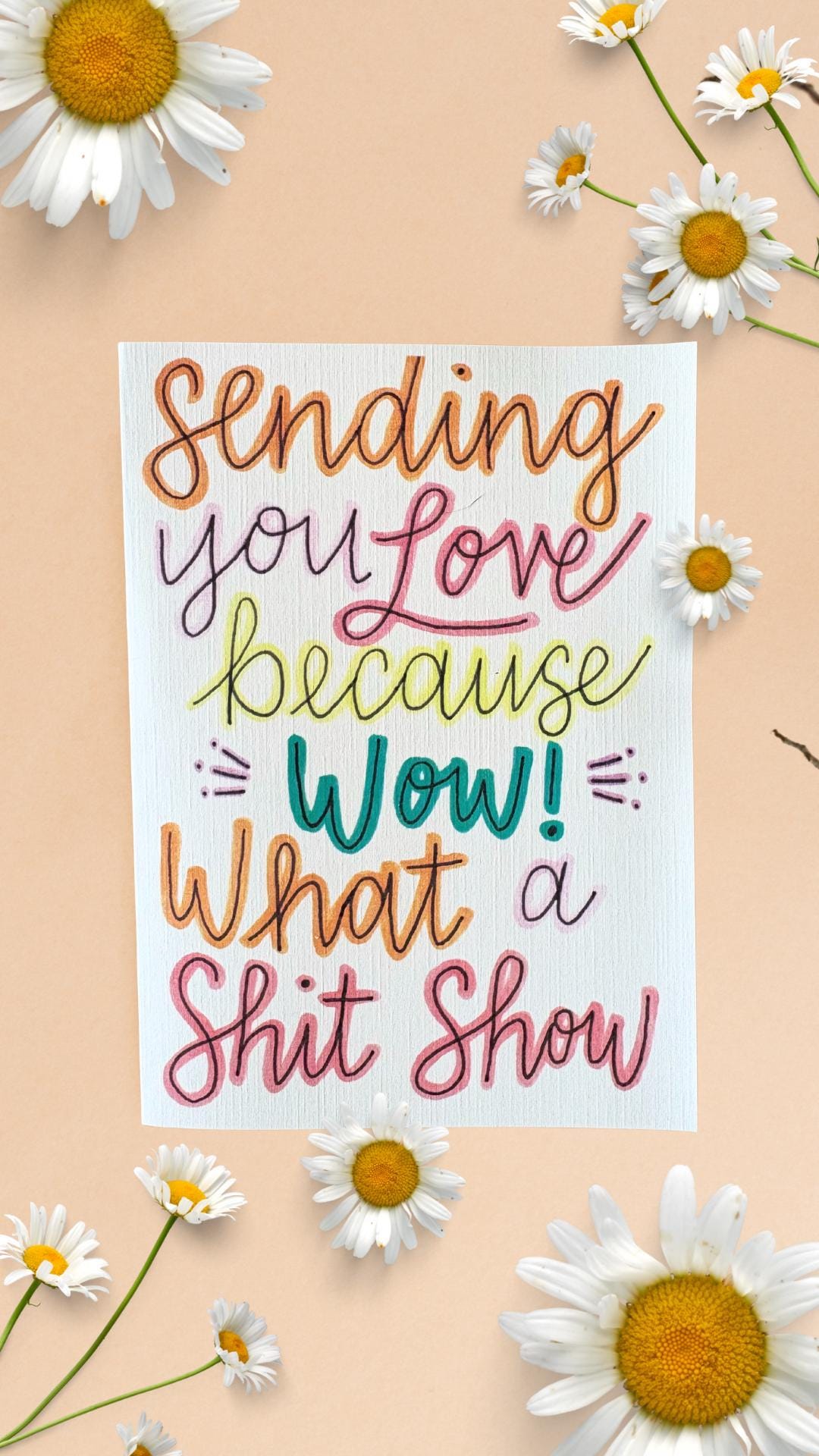 Cancer Support Card - What a shit show