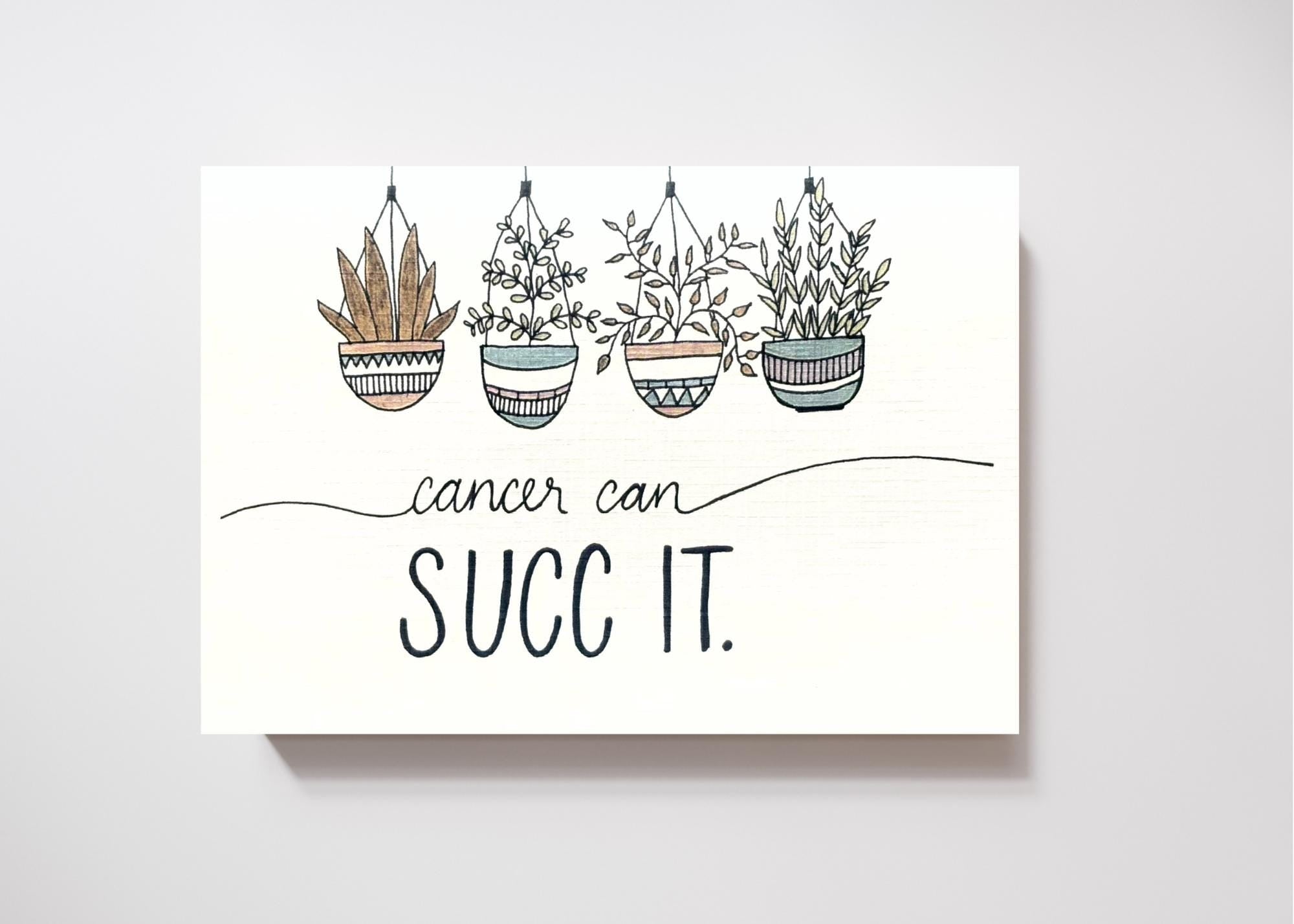 Cancer Support Card - Succulent
