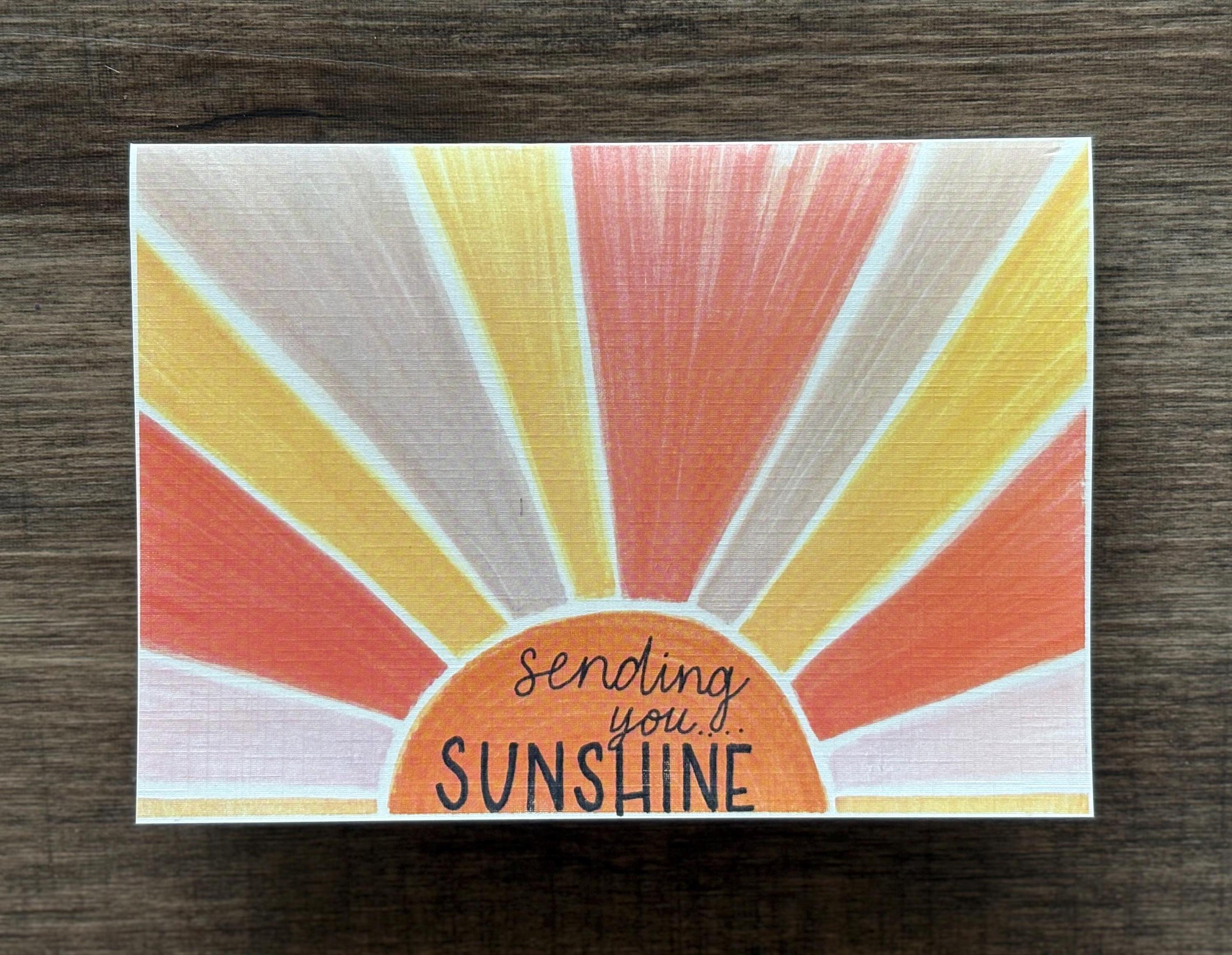 Cancer Support Card - Sunshine