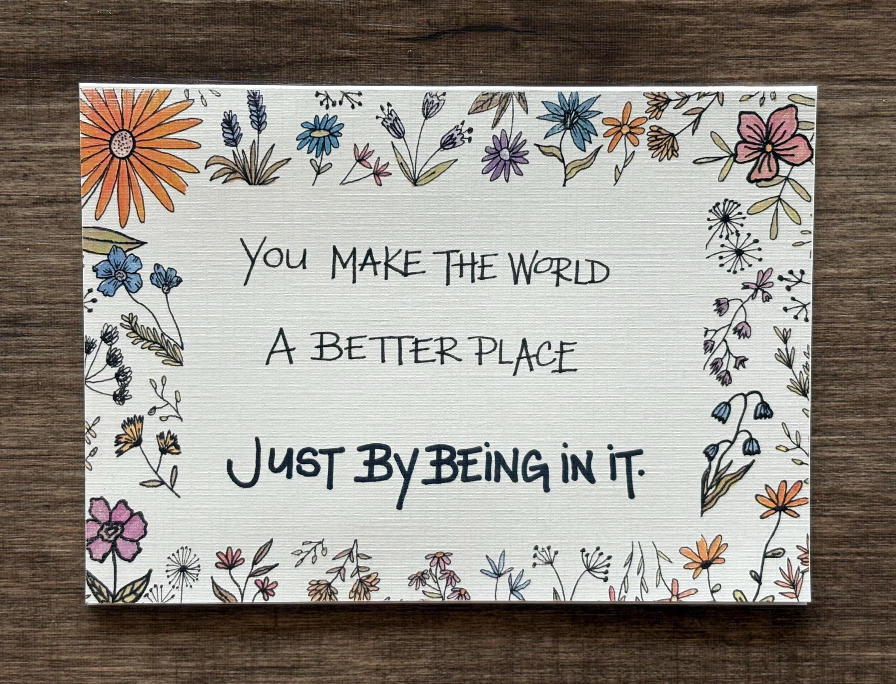 Cancer Support Card - You make the world a better place