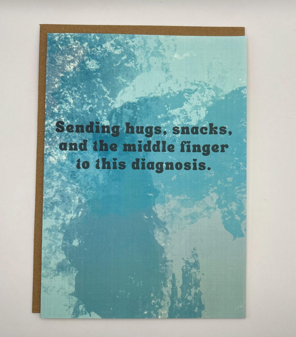 Cancer Support Card | Middle finger to this diagnosis