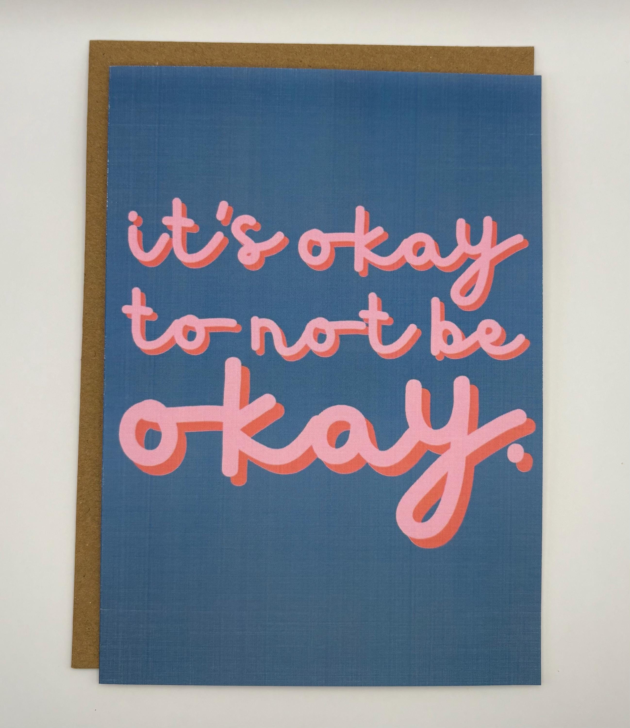 Cancer Support Card - It's okay to not be okay