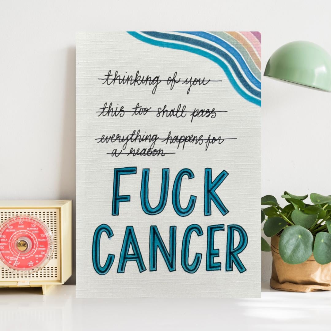 Cancer Support Card - Fuck Cancer