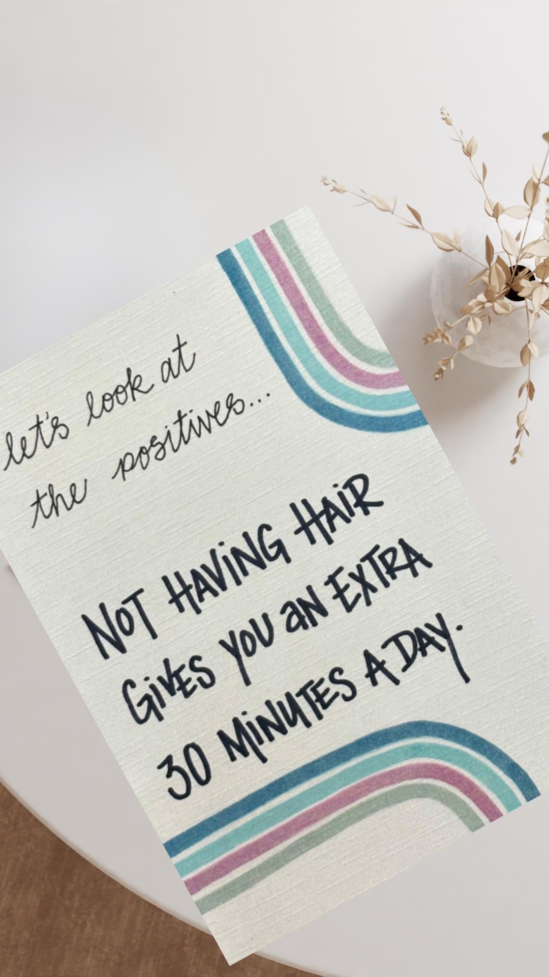 Cancer Support Card - No Hair